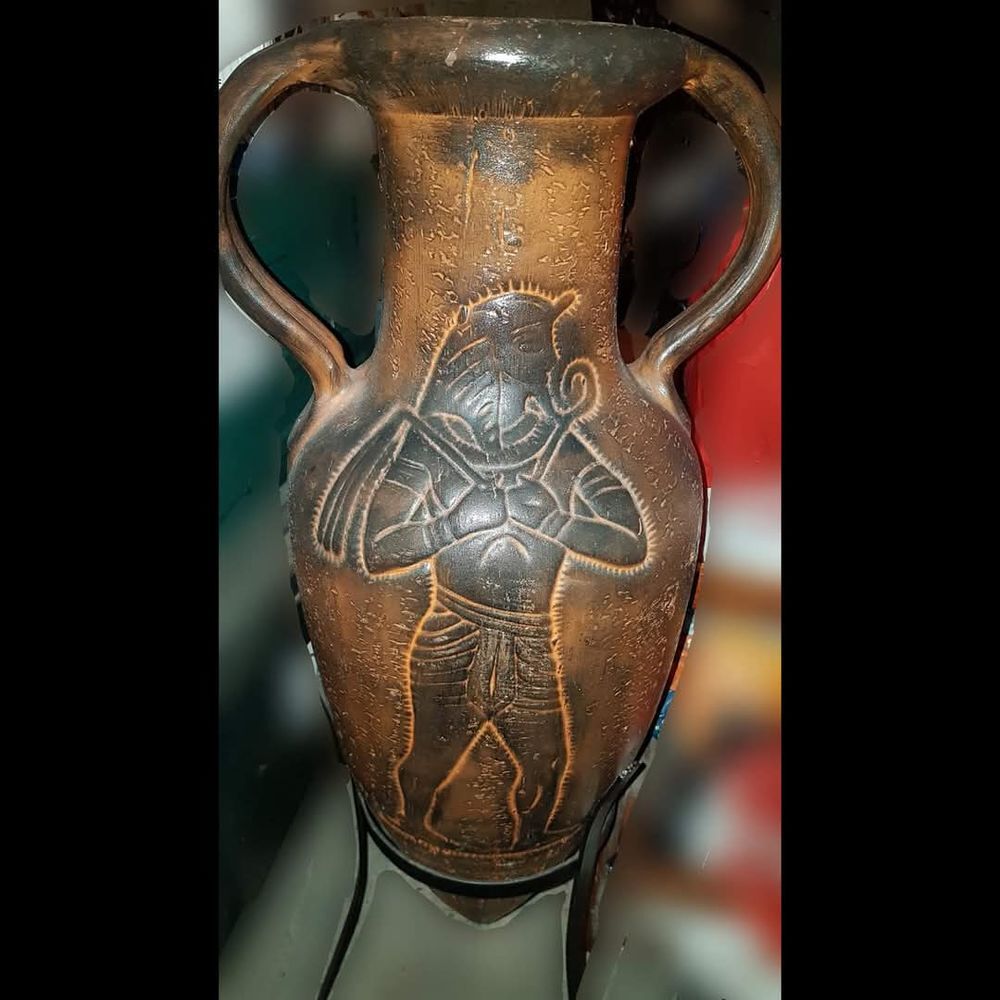 Grande amphore antique &Eacute;gyptienne, 1 m&egrave;tre Décoration