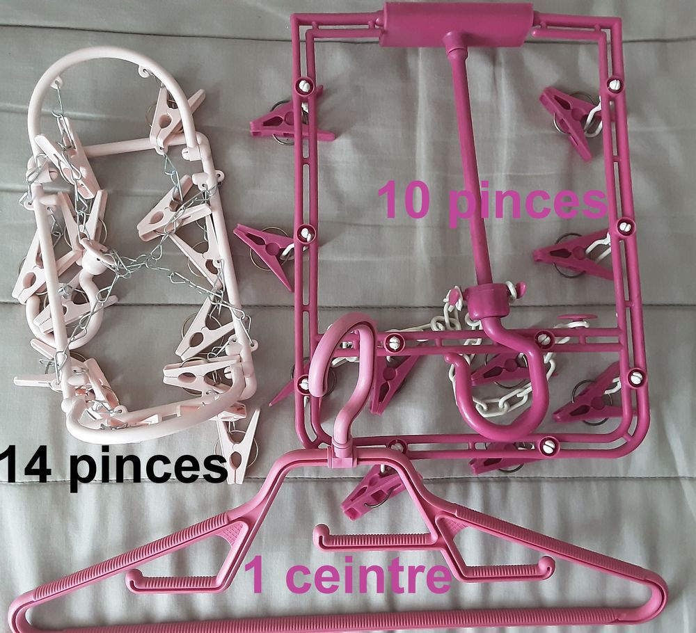 lot de 2 s&eacute;choirs &agrave; suspendre pour petites pi&egrave;ces +2 cintre Vêtements