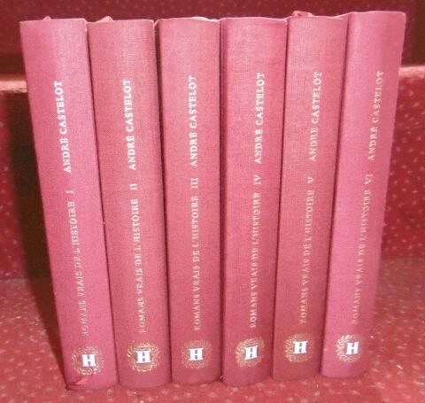 Lot de 6 livres Andr Castelot Romans vrais de l'histoire 0 Bruay-la-Buissire (62)