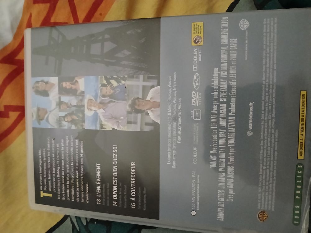 DVD SERIE TV DALLAS
SAISON 2
EPISODES 13 A 15
DVD et blu-ray