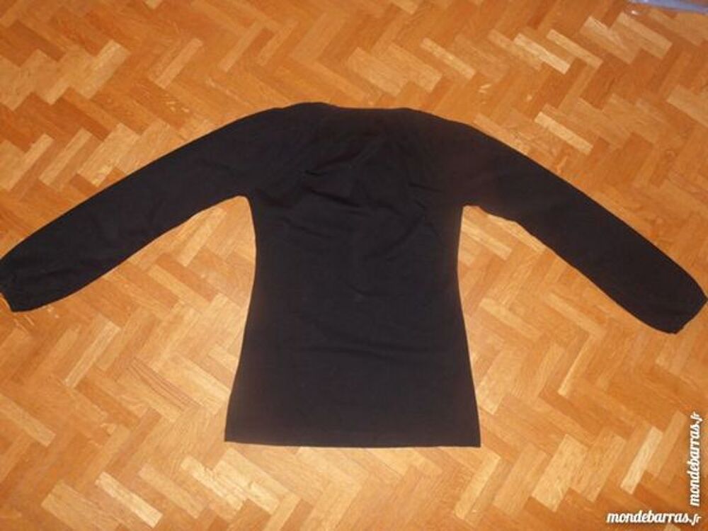 Tee-shirt manches longues noir (V6) Vêtements