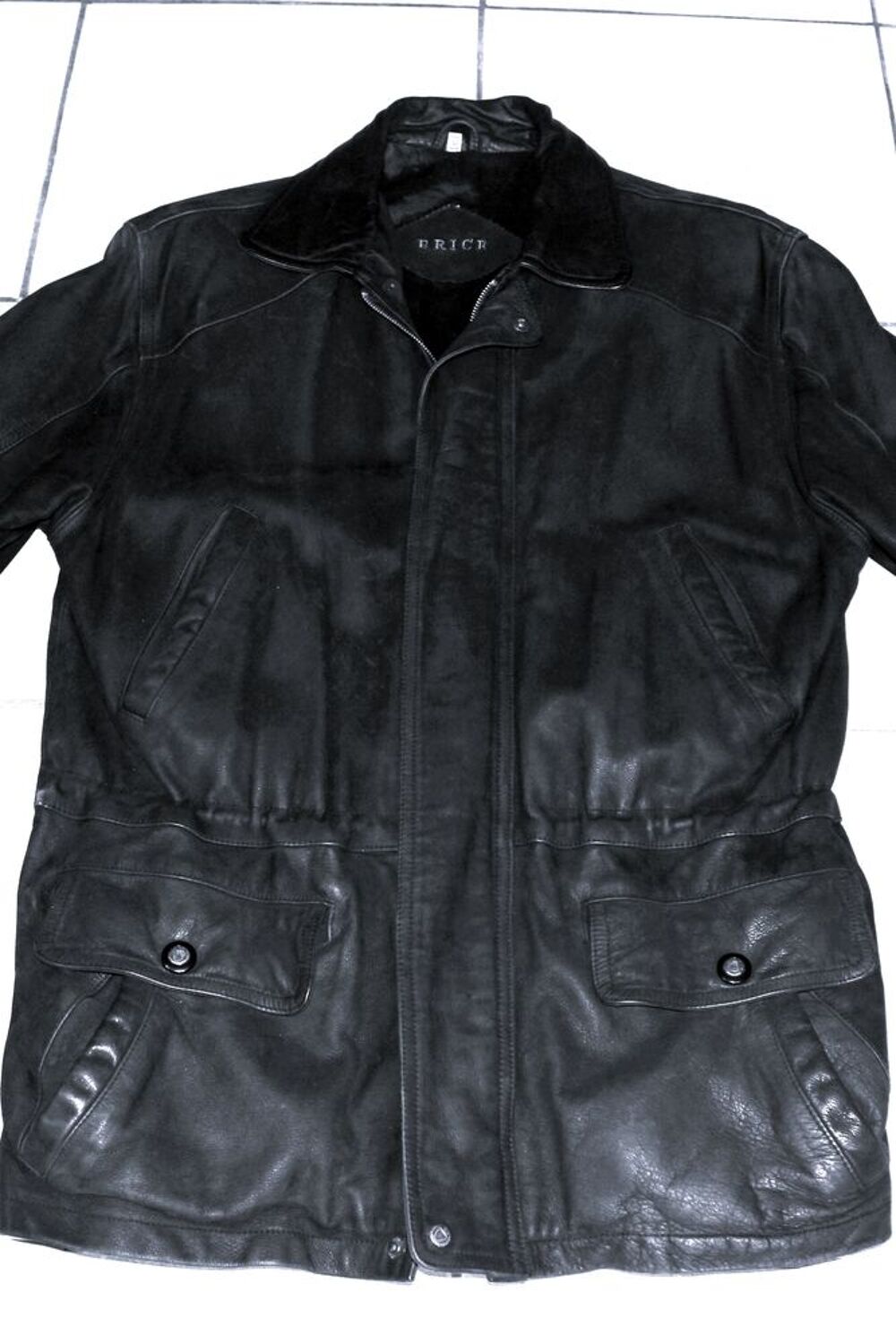 Veste blouson cuir noir homme Brice taille M
Vtements