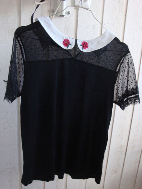 Top noir � col blanc 20 Houchin (62)
