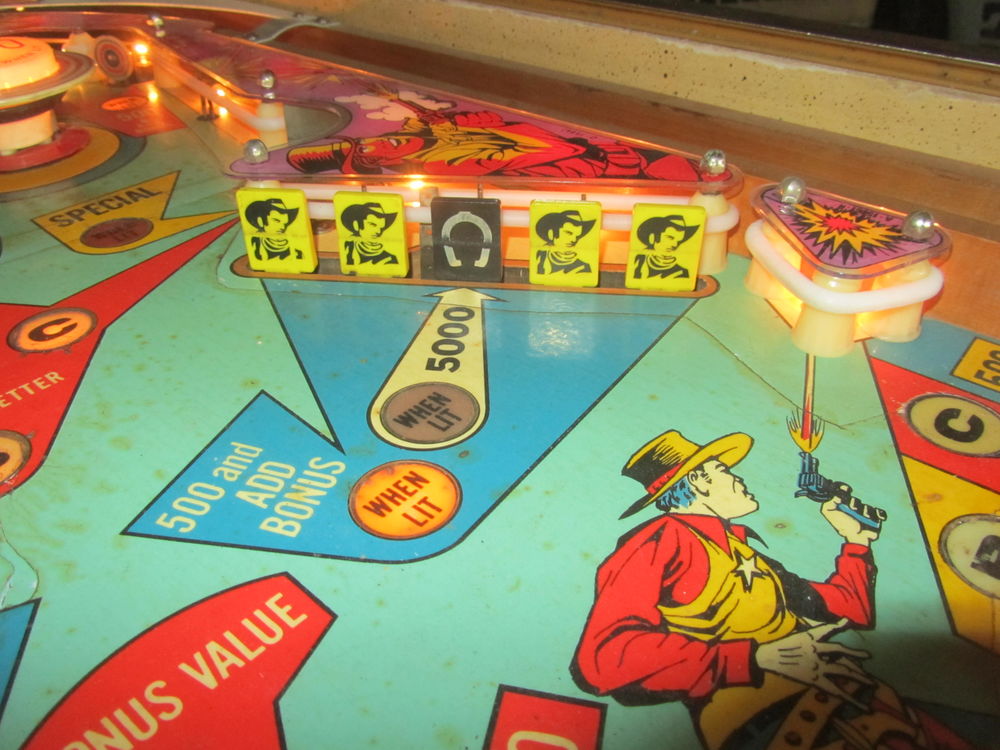 Flipper &eacute;lectrom&eacute;canique Gottlieb Fast Draw Jeux / jouets