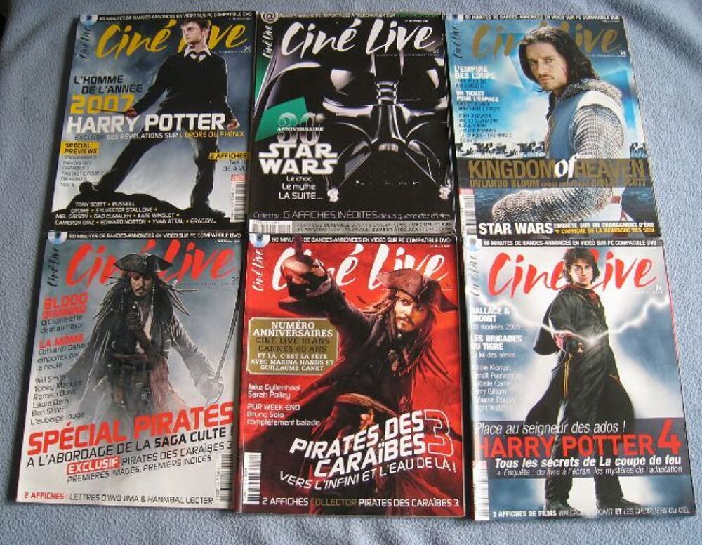 Magazines CINE LIVE (le lot) Livres et BD