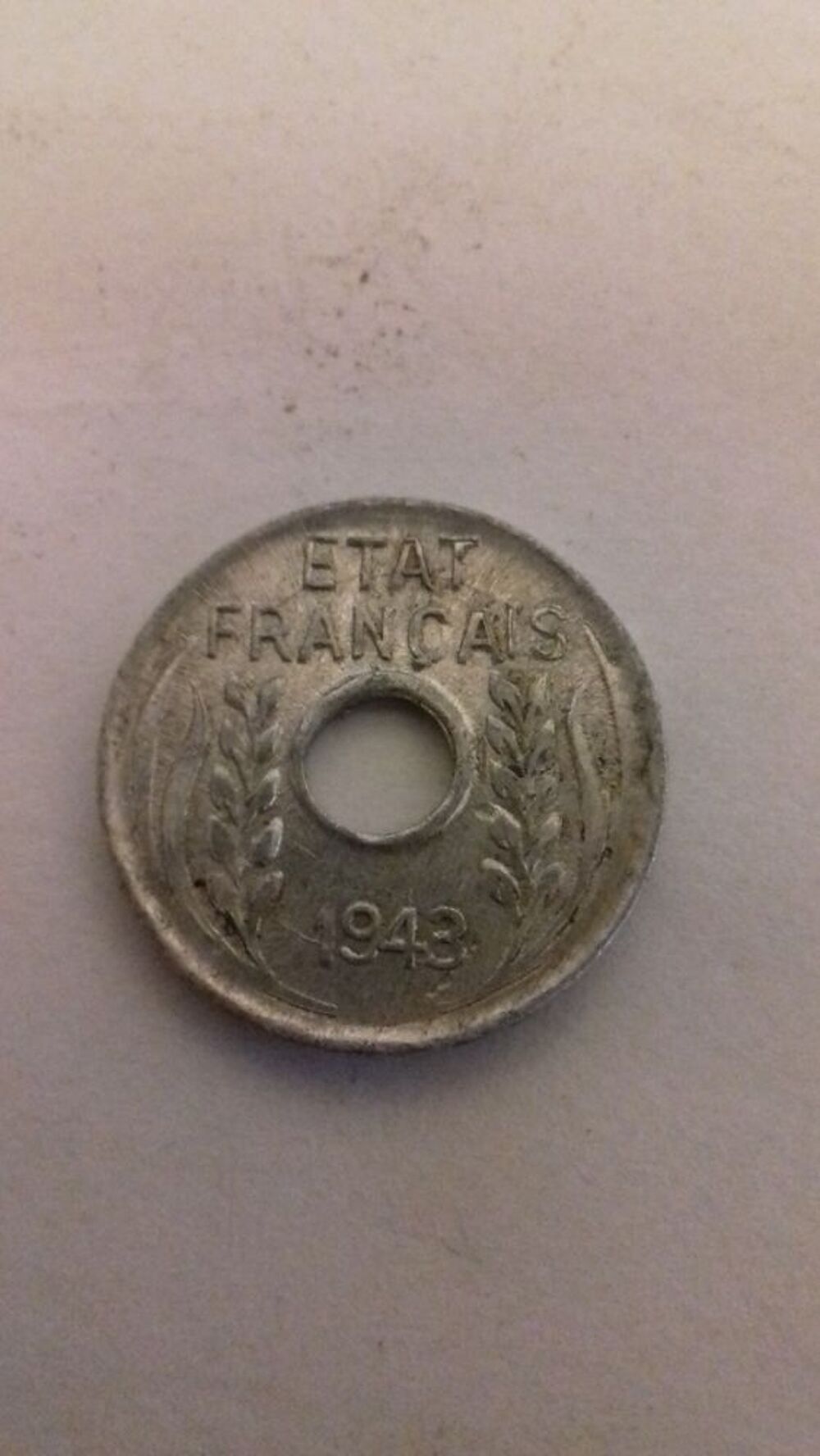 Pi&egrave;ce de 1c 1943 Indochine
