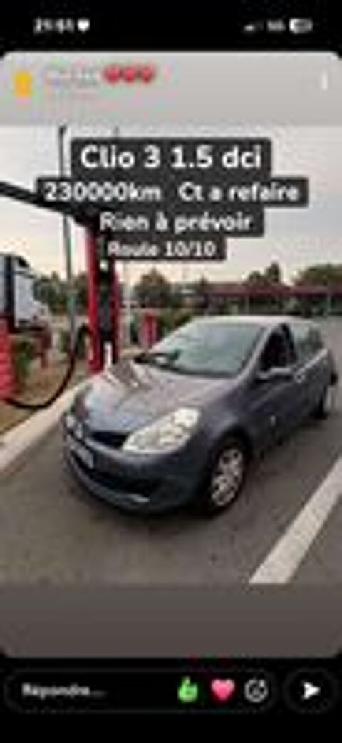 Clio III Clio 1.5 dCi 70 Confort Dynamique 2009 occasion 91220 Br&eacute;tigny-sur-Orge