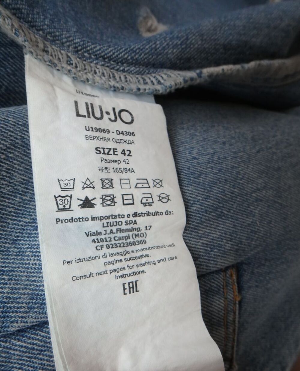 Liu Jo Manteau en denim bleu XL / 42 / 14 Neuf Vêtements