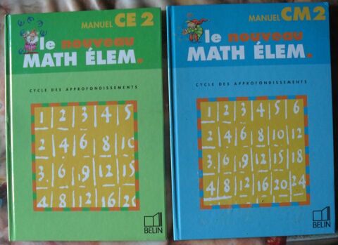 2 Livres Nouveau Math Elem CE2 et CM2 NEUFS. 12 Montreuil (93)