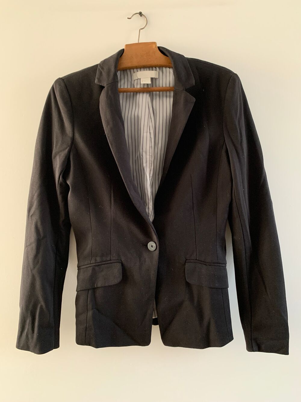 BLASER NOIR H&amp;M Vêtements