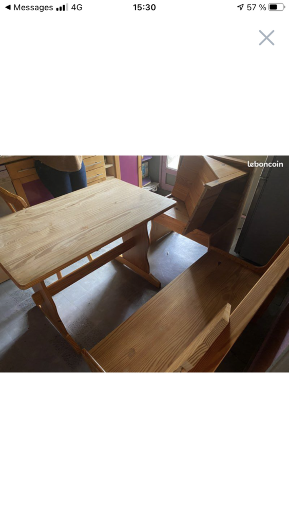 coin repas de couleur bois naturel Meubles