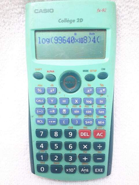 Calculatrice scientifique Casio coll�ge 2D Fx 92 10 Montigny-Lencoup (77)