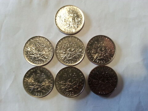 5 francs semeuse 10 Montceaux-l�s-Provins (77)