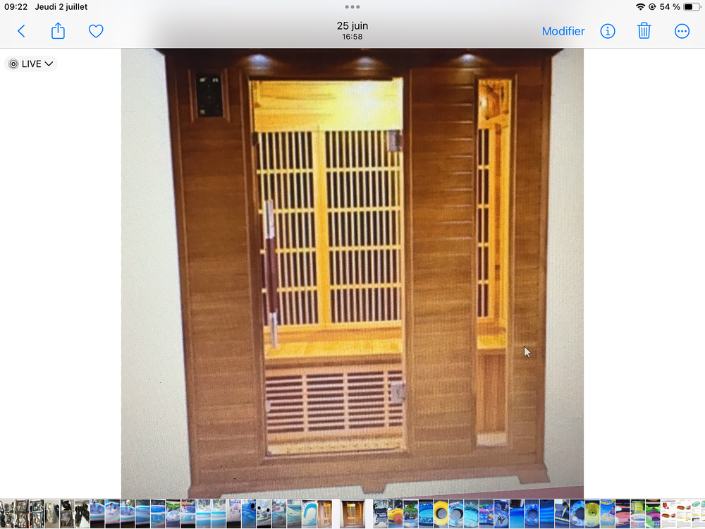 Sauna infra rouge 2/3 personnes de France Sauna radio C.D. Meubles