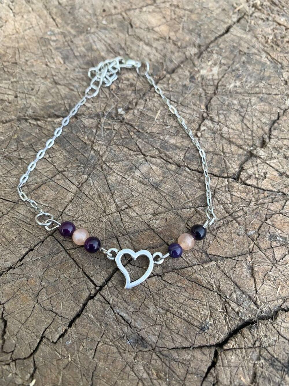 Bracelet fait main argent&eacute; Bijoux et montres