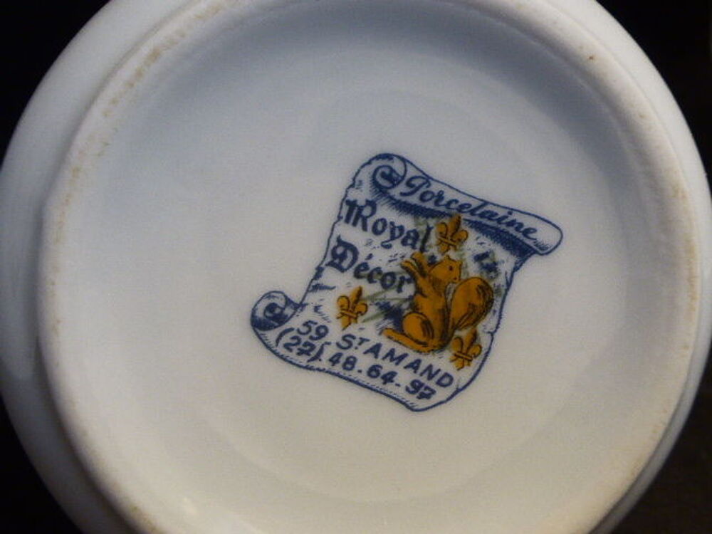 Petit pot &agrave; lait Porcelaine Royal D&eacute;cor St Amand 8 cm Cuisine
