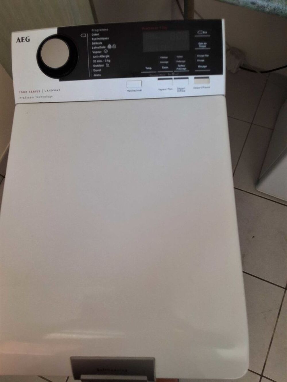 AEG S&eacute;rie 7000 ProSteam L7TBD734E €" Excellent &eacute;tat €" 7 kg €" A+++ Electroménager