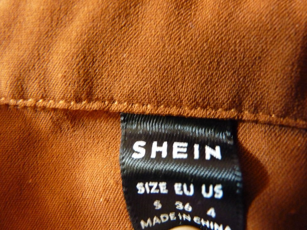 chemise femme marron camel S 36 shein manches longues TBE Vêtements