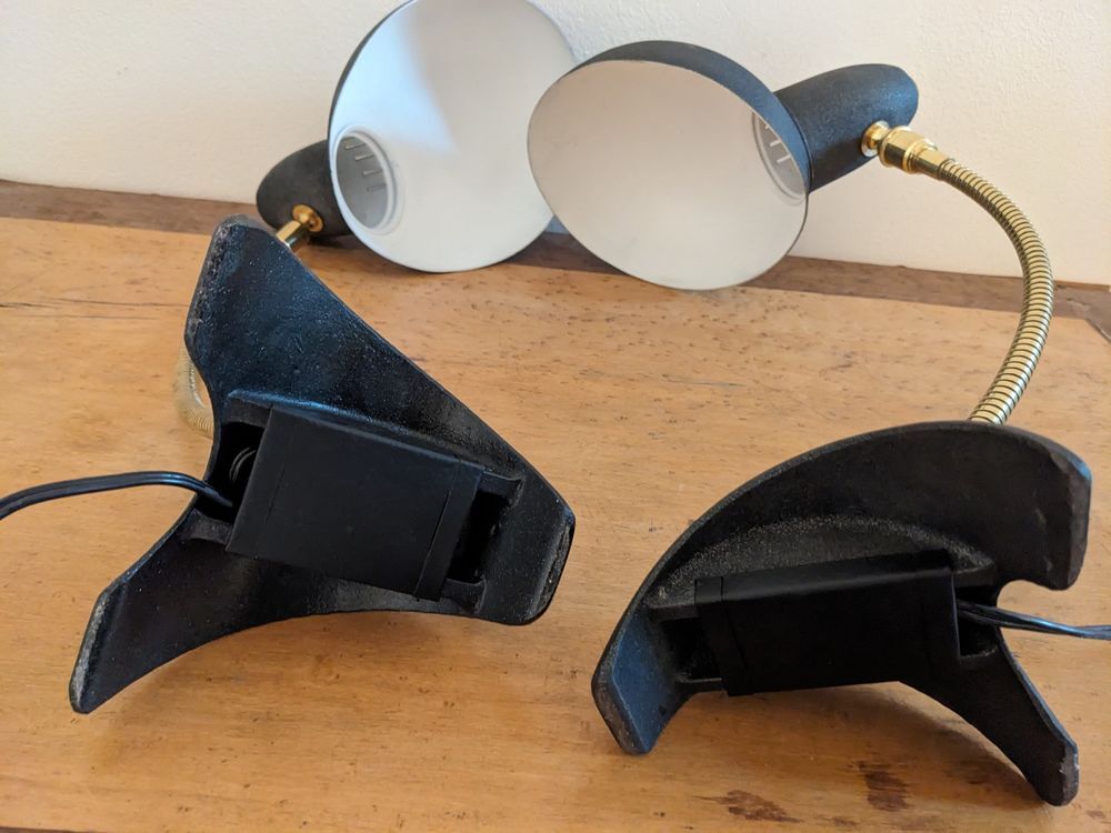 Paire de 2 lampes de bureau articul&eacute;es de Jean Boris Lacroix Bricolage