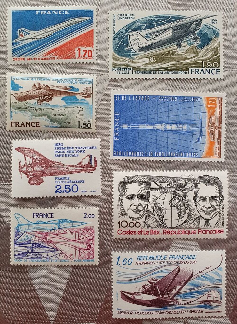Timbres 49 &agrave; 56 neufs u &agrave; 75% faciale 