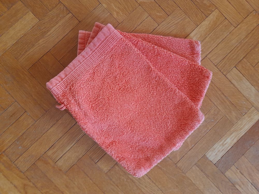 Ensemble serviettes orange Dcoration
