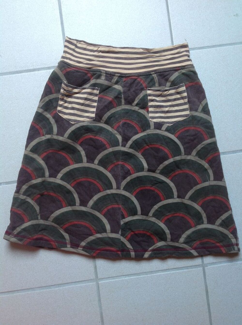 JUPE UNDERGROUND ORIGINAL 100% COTON Taille M BEIGE Vêtements