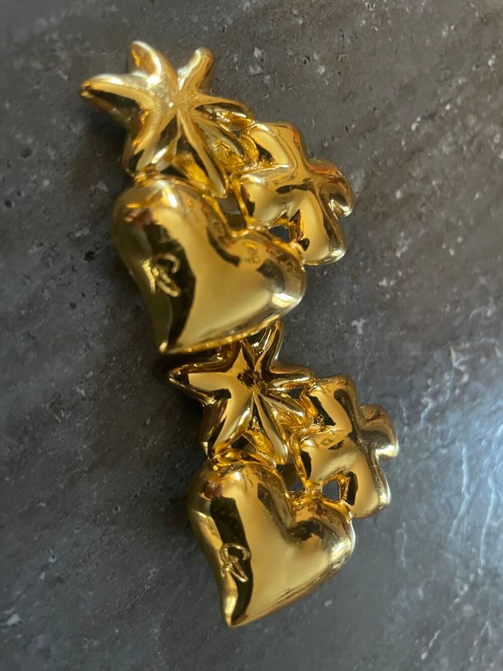 BO clip Etoile Croix Coeur Christian LACROIX Bijoux et montres