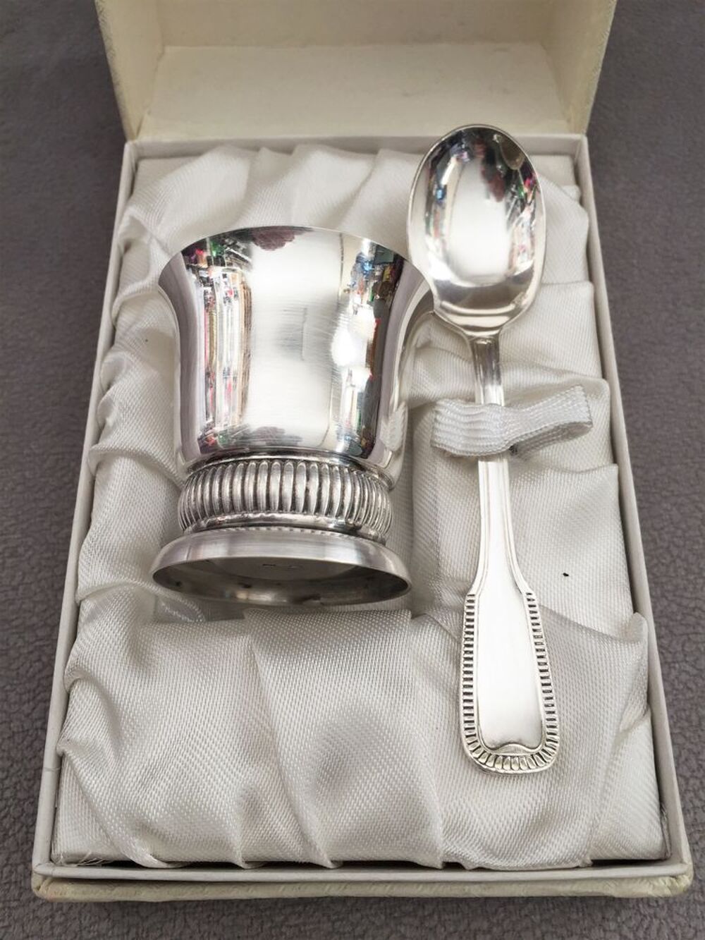 COFFRET ORF&Egrave;VRERIE FRANCIA PARIS NAISSANCE BAPT&Ecirc;ME ARGENT Bijoux et montres