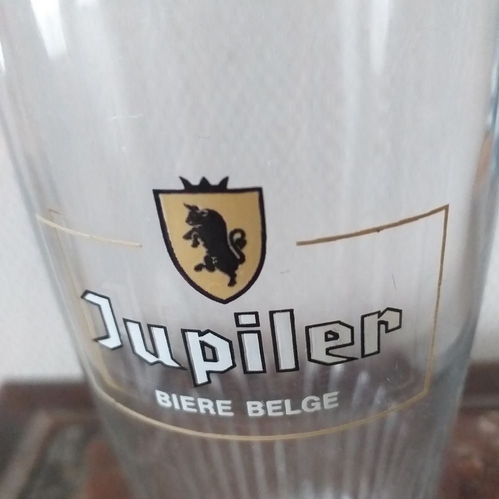 Verre publicitaire JUPILER Bi&egrave;re belge 
