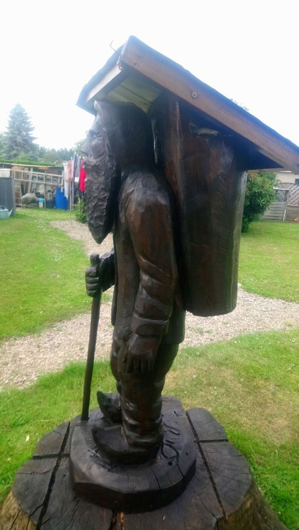 Je vous cette belle sculpture en bois tr&egrave;s bonne &eacute;tat Décoration