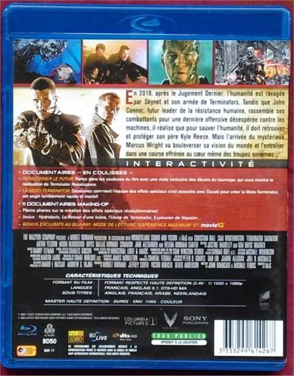 Terminator Renaissance Director's Cut (Blu-Ray) DVD et blu-ray