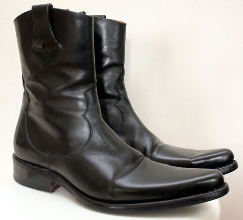 Boots cuir noir JEAN BAPTISTE RAUTUREAU T.43 Edition limit�e 250 Issy-les-Moulineaux (92)