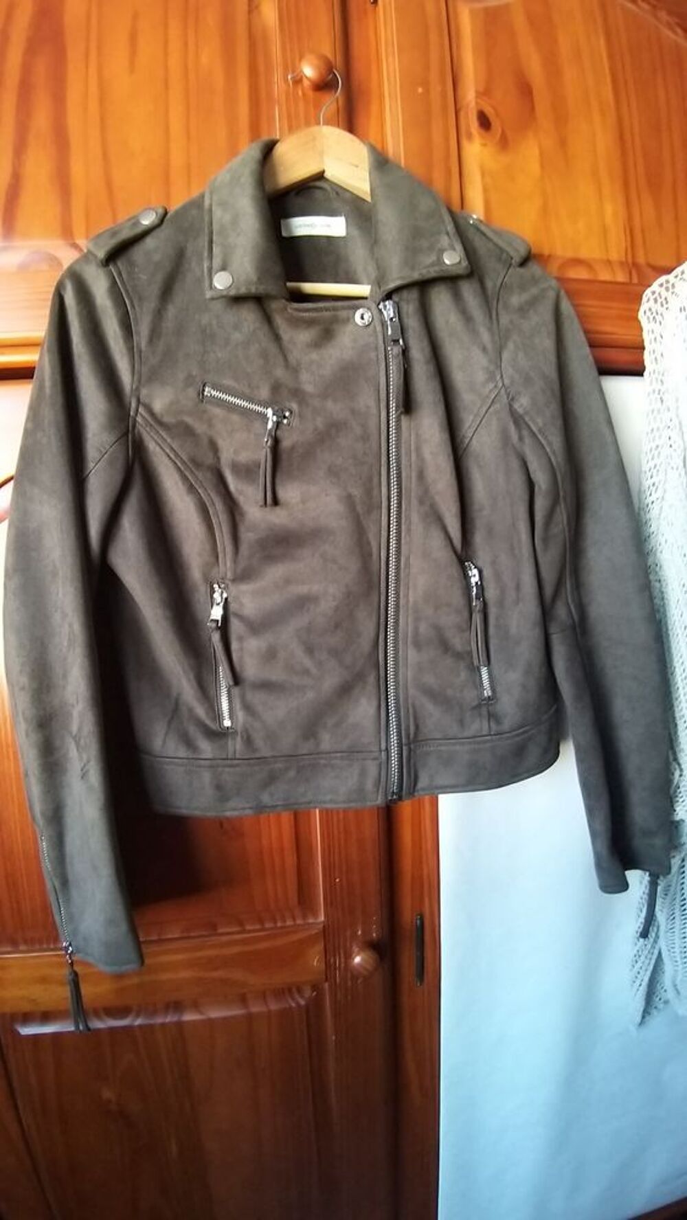 blouson daim style perfecto Vêtements