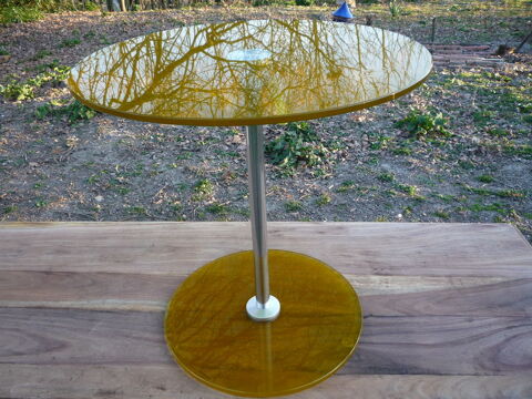 Table verre jaune design 45 Castres (81)