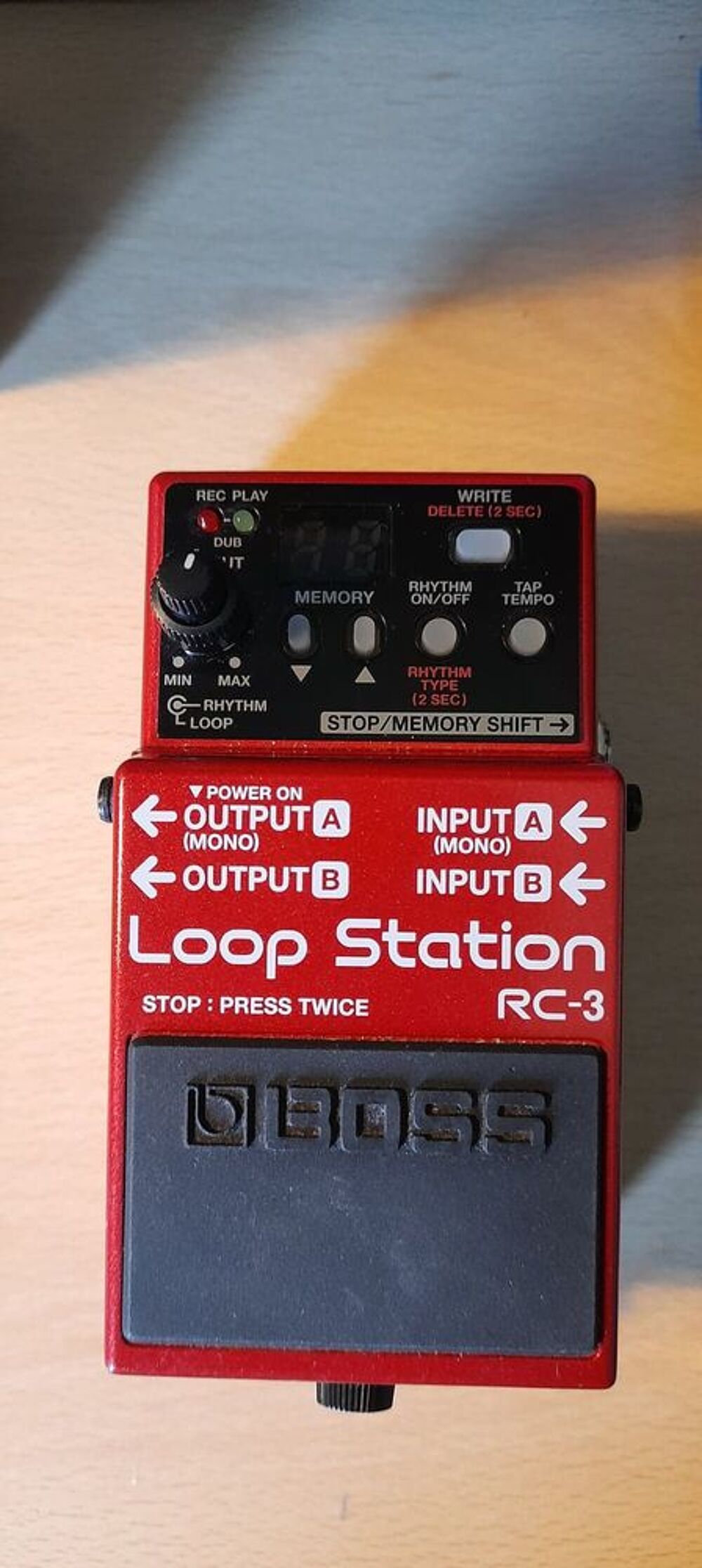 Loop Station RC-3 BOSS avec Ac Adaptateur PSA-230S Boss. Instruments de musique