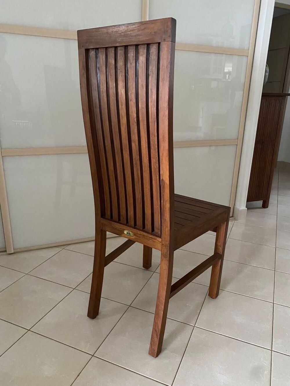 6 chaises teck massif Meubles