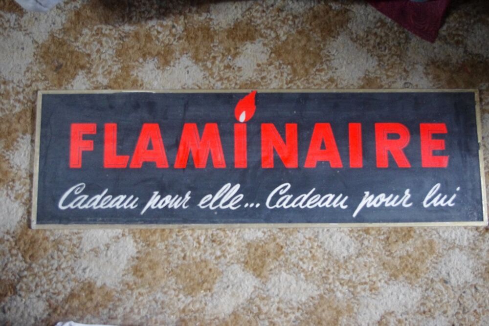 Publicit&eacute; "r&eacute;tro" FLAMINAIRE Décoration