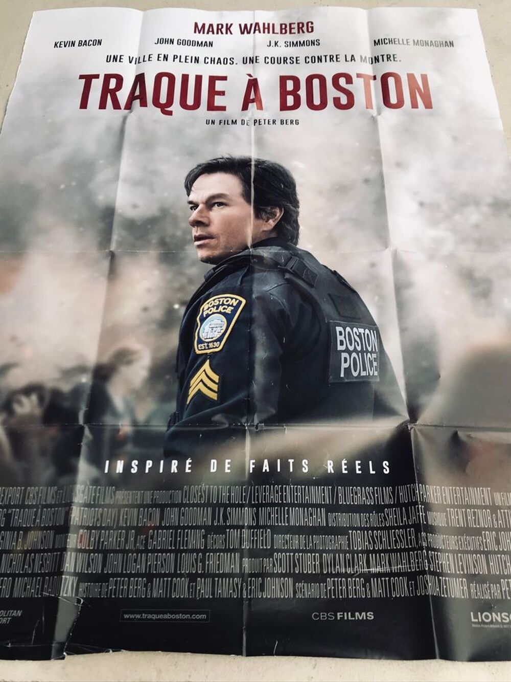  Affiche originale du film : "Traque &agrave; Boston " 