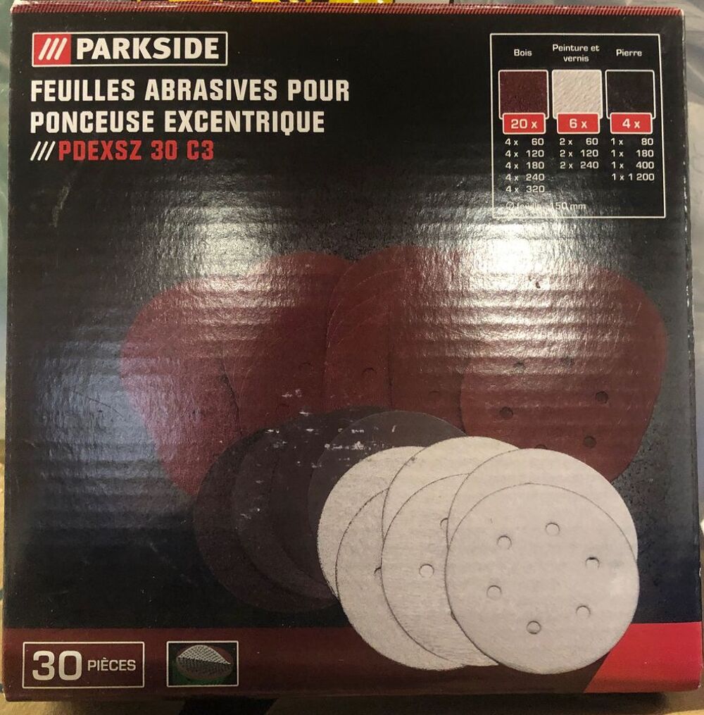 FEUILLES abrasives ponceuse excentrique Bricolage