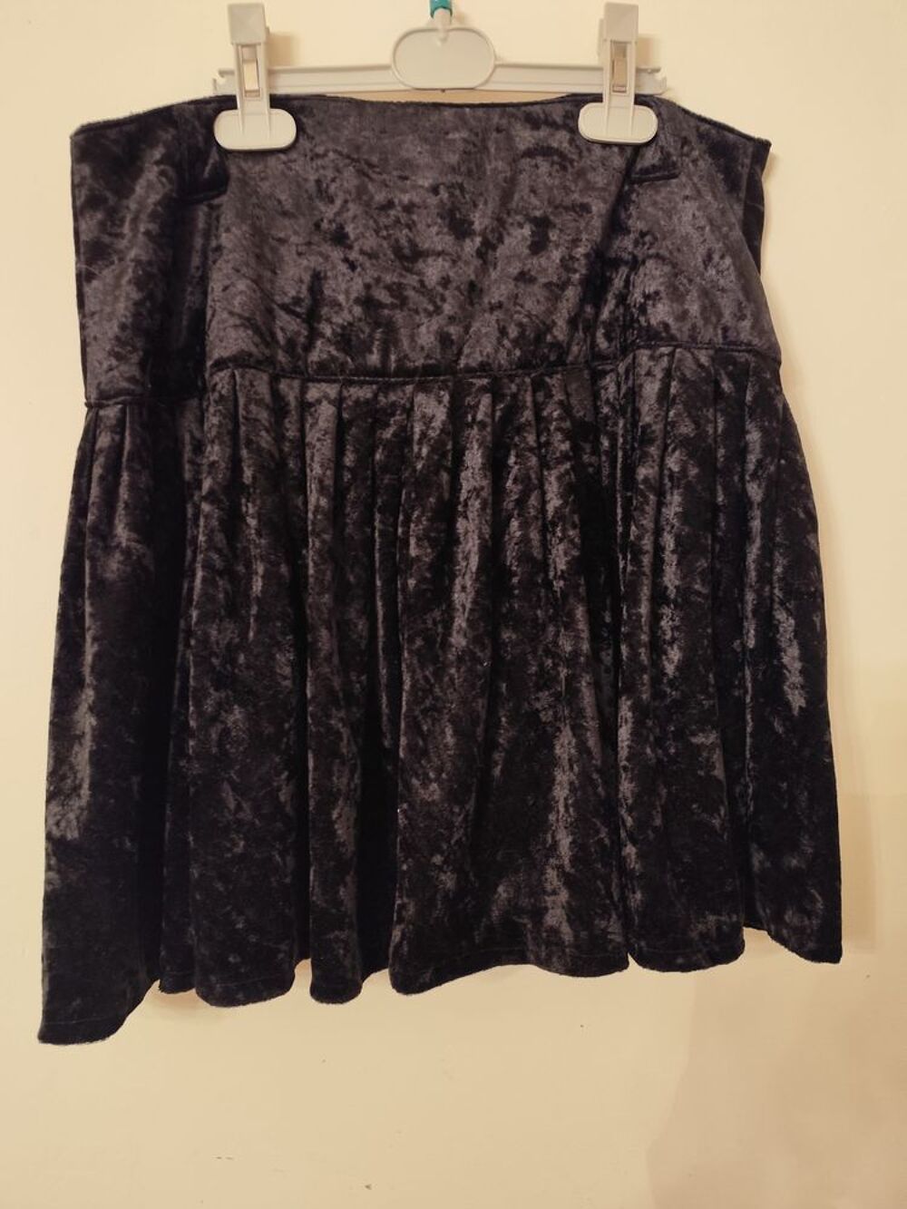 Jupe velours ras noire Vêtements