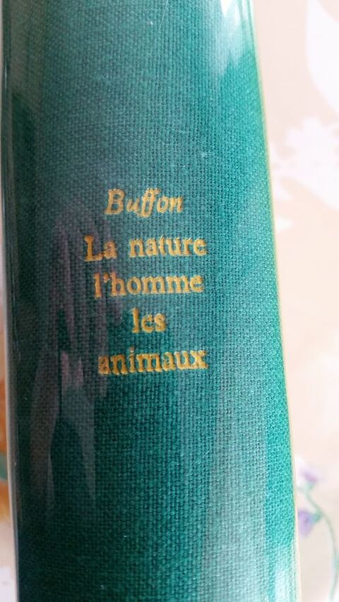 BUFFON La Nature L'Homme LES Animaux 20 Paris 13 (75)