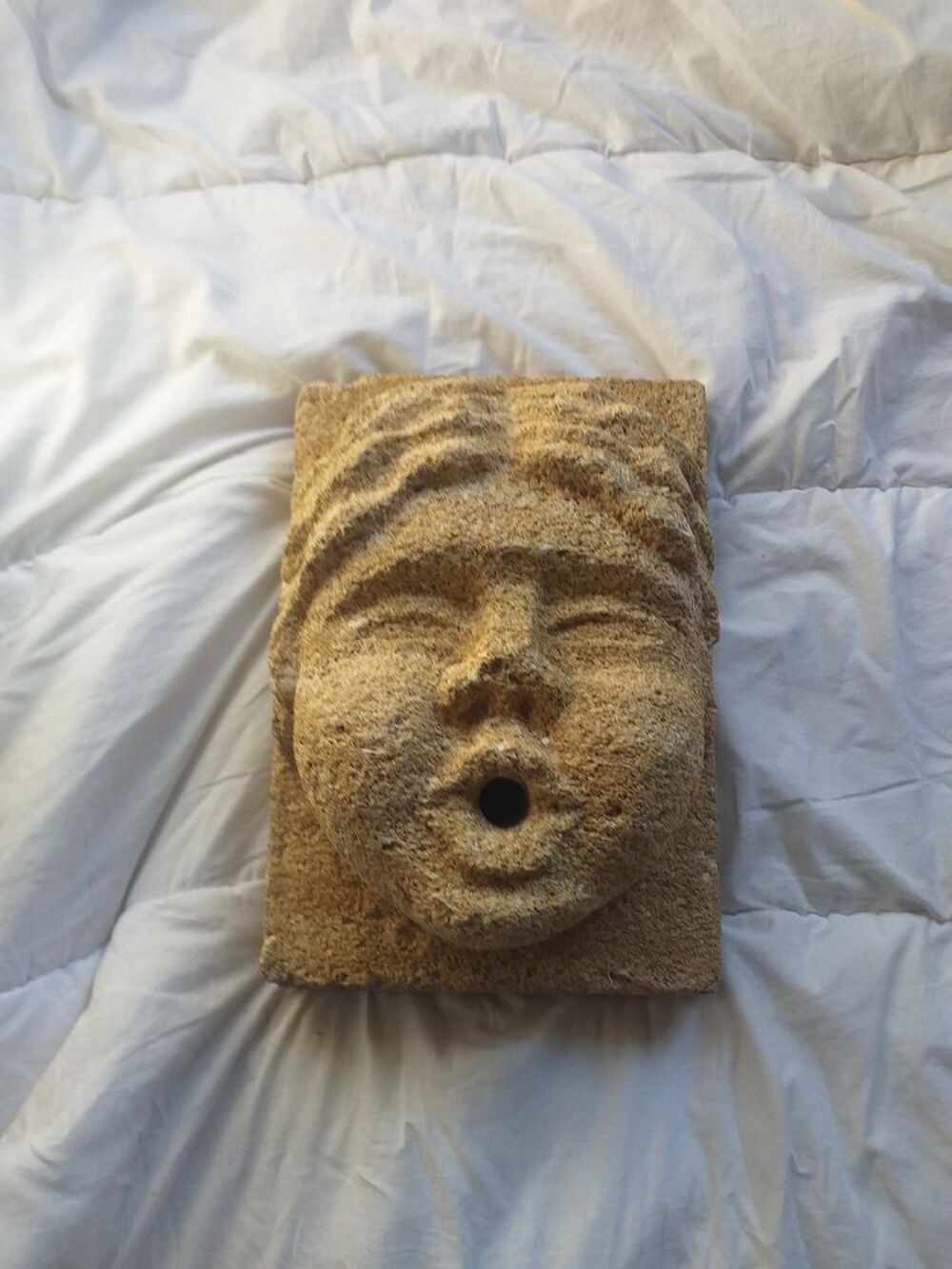 Visages en Pierre de Rognes Jardin