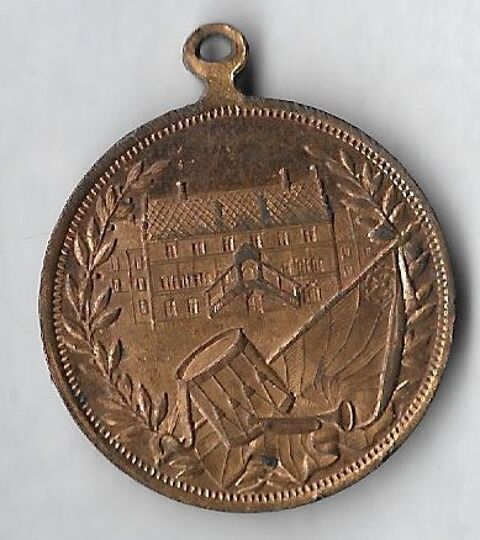 Médaille rare 2e concours de musique Mulhouse 7 juillet 1885 32 Richwiller (68)