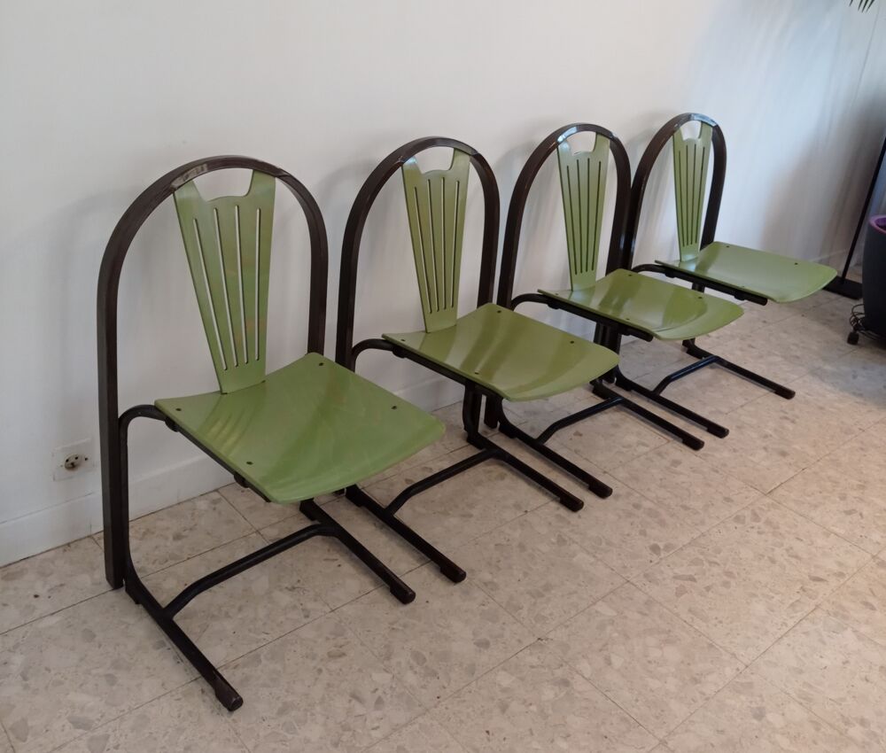 4 Chaises Baumann vintage mod&egrave;le Argos Meubles