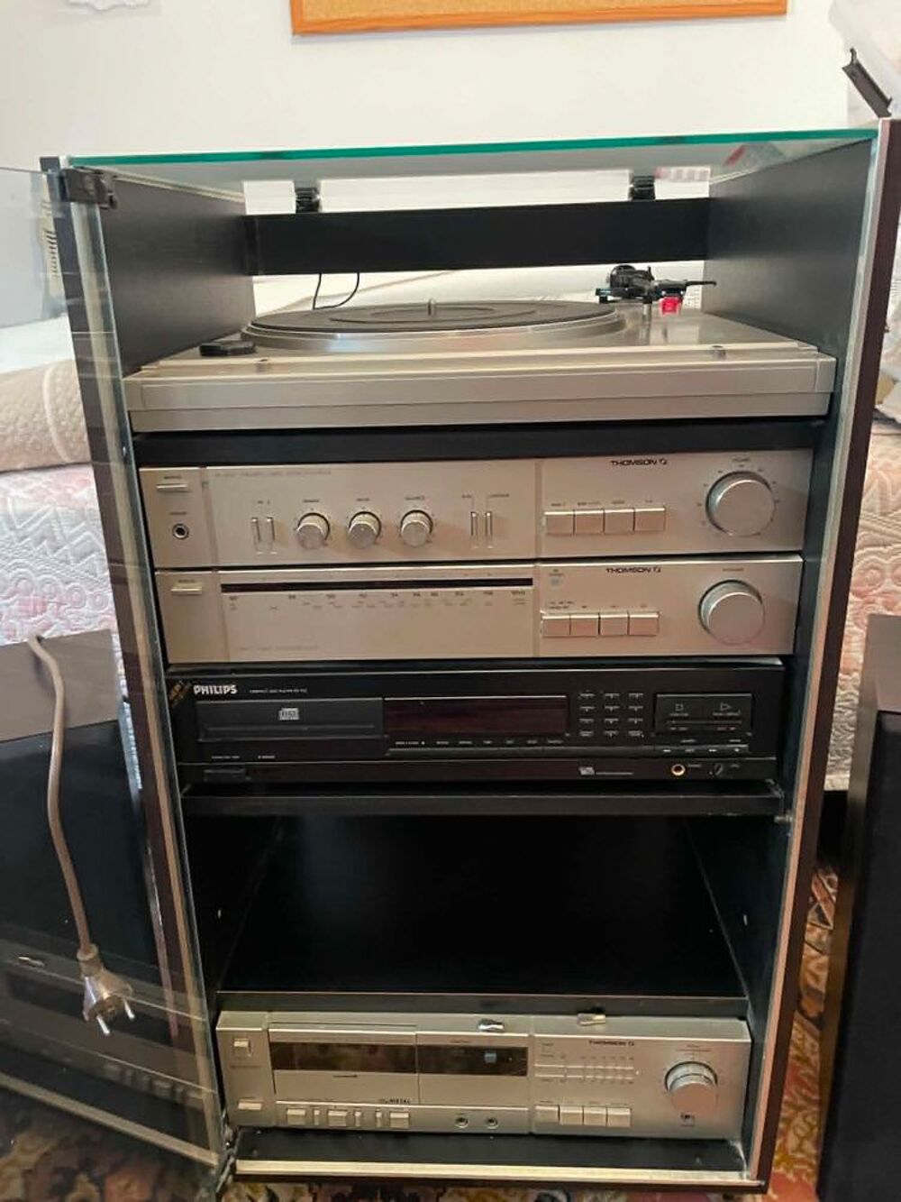 Chaine hifi compl&egrave;te vintage Thomson fonctionnelle 