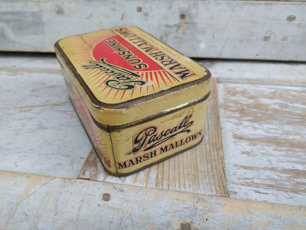 Boite T&ocirc;le Publicitaire Marsh Mallows Pascall Sunchine
