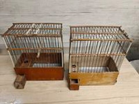   Cage artisanale de transport pour oiseau 