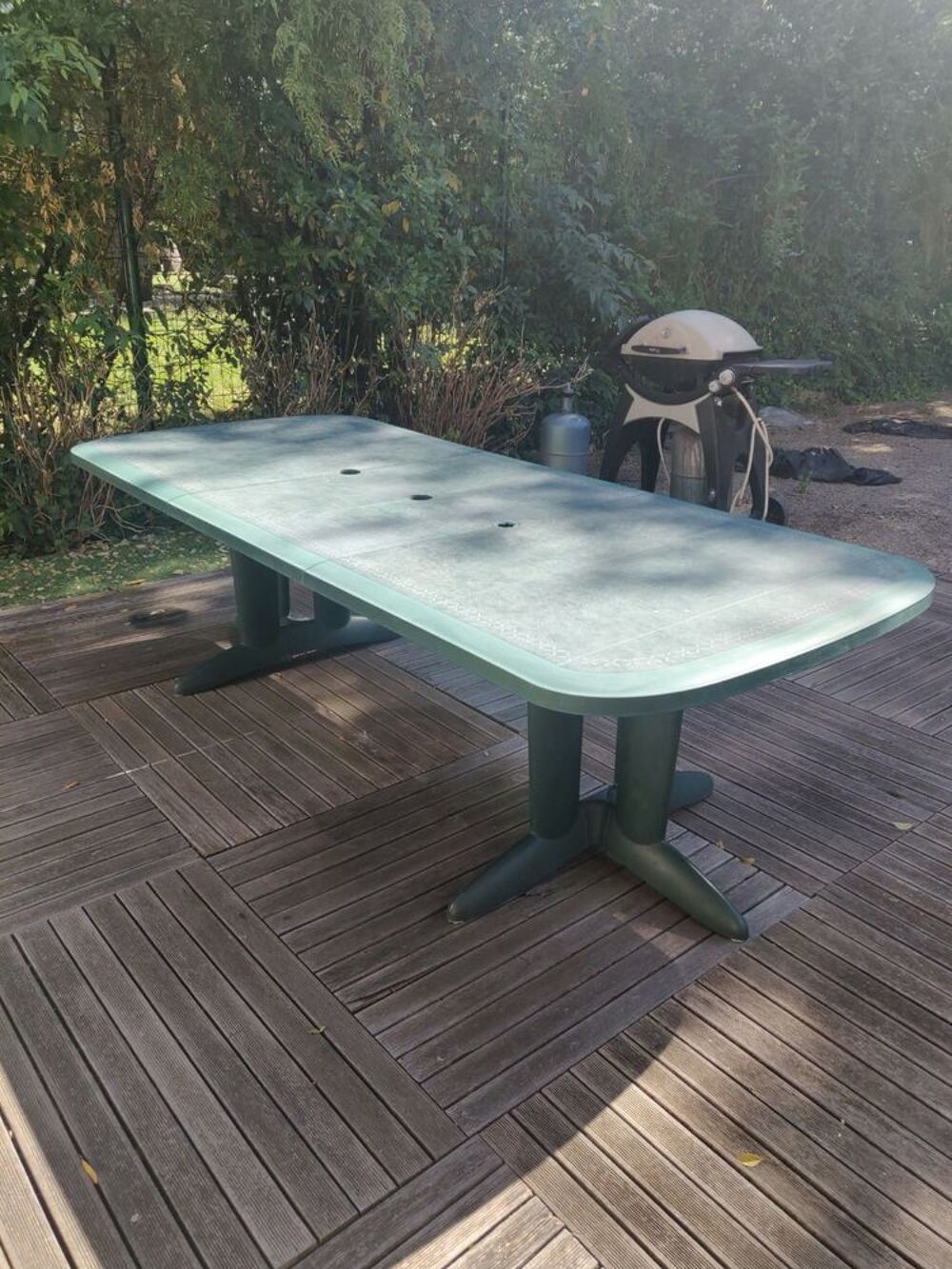 Table de jardin avec 2 rallonges Jardin