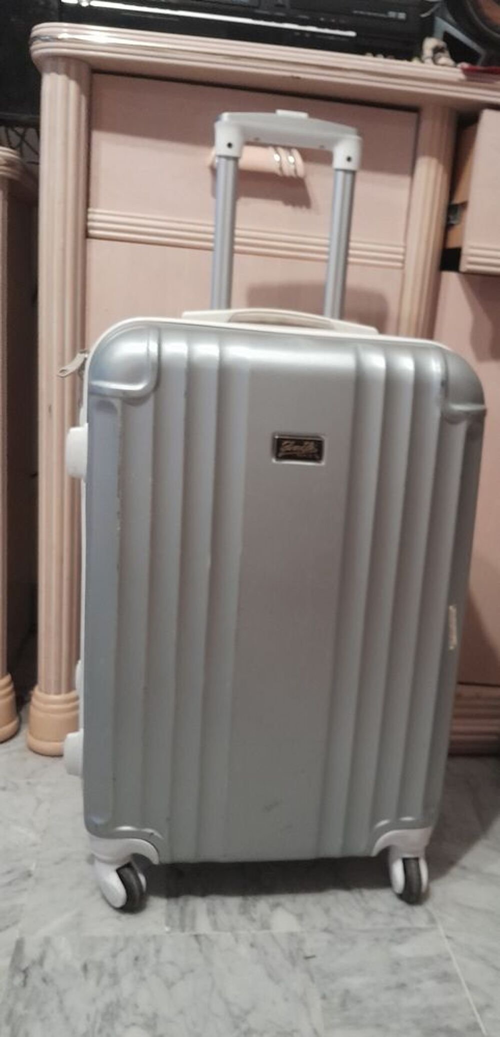 Valise couleur argent&eacute;e Maroquinerie