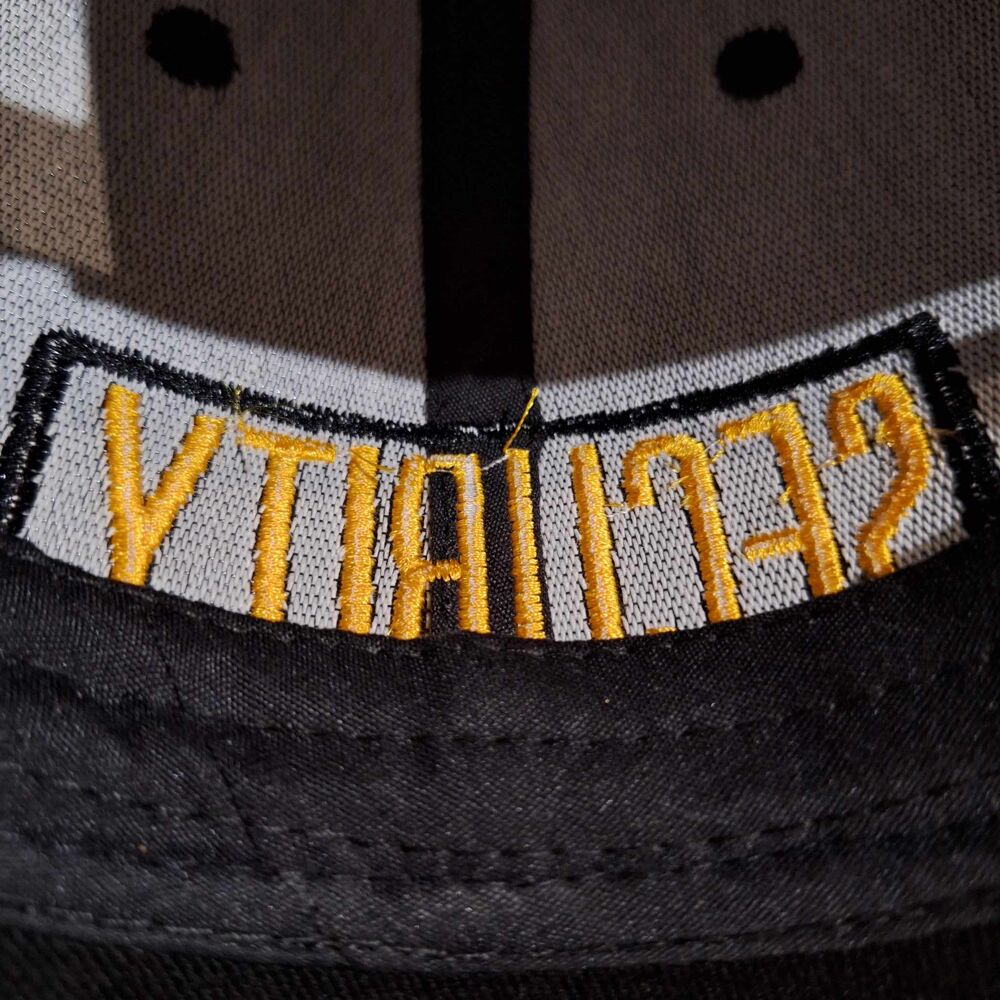 Casquette noir brod&eacute;e #Security Vêtements